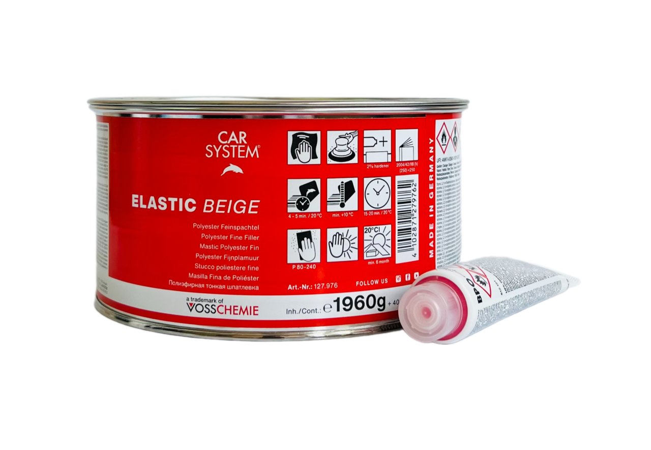 Шпатлевка 2К полиэфирная доводочная ELASTIC, бежевая (2.0кг) — изображение 3